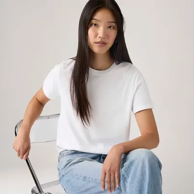 Camiseta Levi's® Favorite Cotton HM Branca Manga Curta