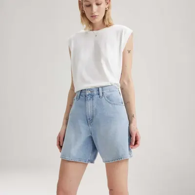 Shorts Jeans Feminino Levis High Baggy