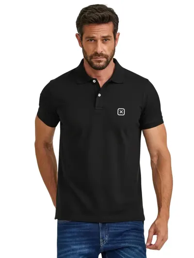 Polo Custom Mc Bordado 6368 - 0002-PRETO - P