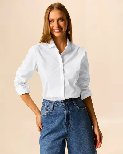 Camisa Básico(a) Cor 00001 Tam M