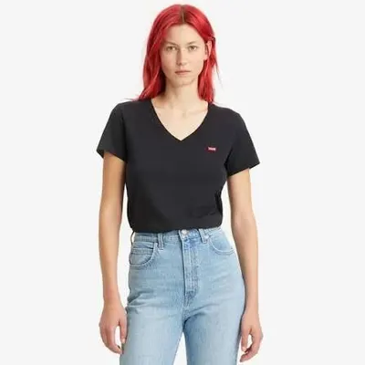 Camiseta Levi's® PERFECT V NECK (Preta)