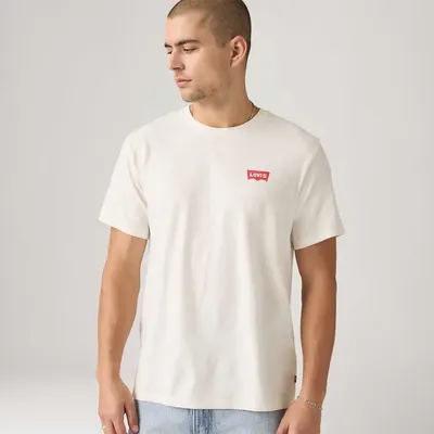 Camiseta Levi's® Graphic Bege Manga Curta