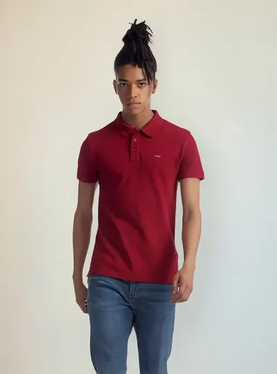 Camisa Polo Levi's® Housemark Vermelha Manga Curta