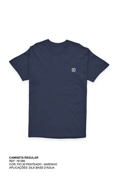 Camiseta Regular Fio 30 Estampada 191380 - 0035-MARINHO - P