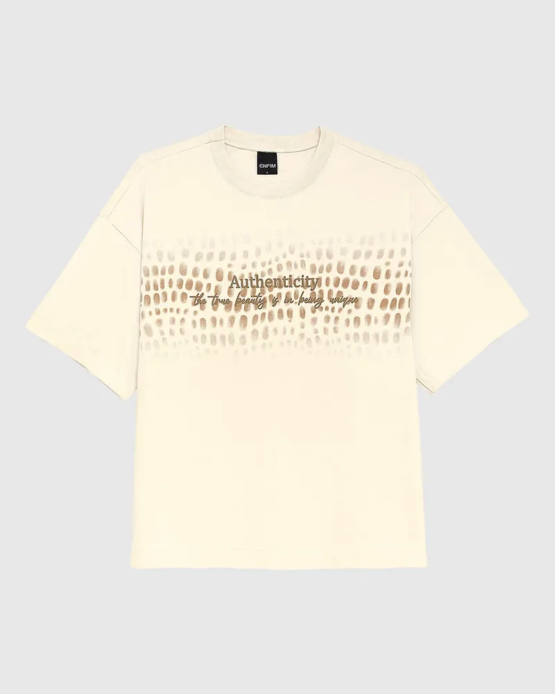 Camiseta Amplo(a) (Off White) Tam M