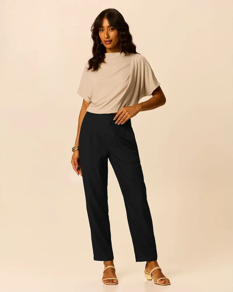 Calça Reto(a) (Preto)
