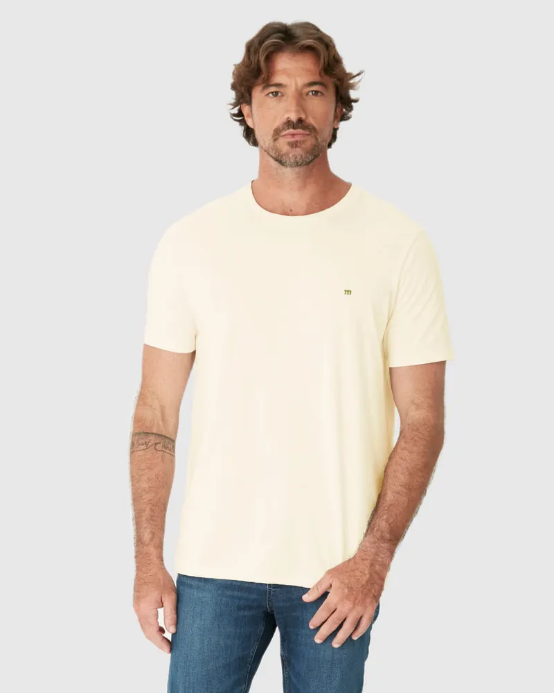 Camiseta Regular Ícone (Off White)