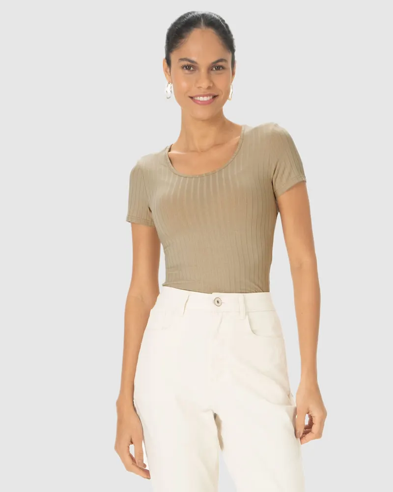 Blusa Básico(a) (Cáqui)