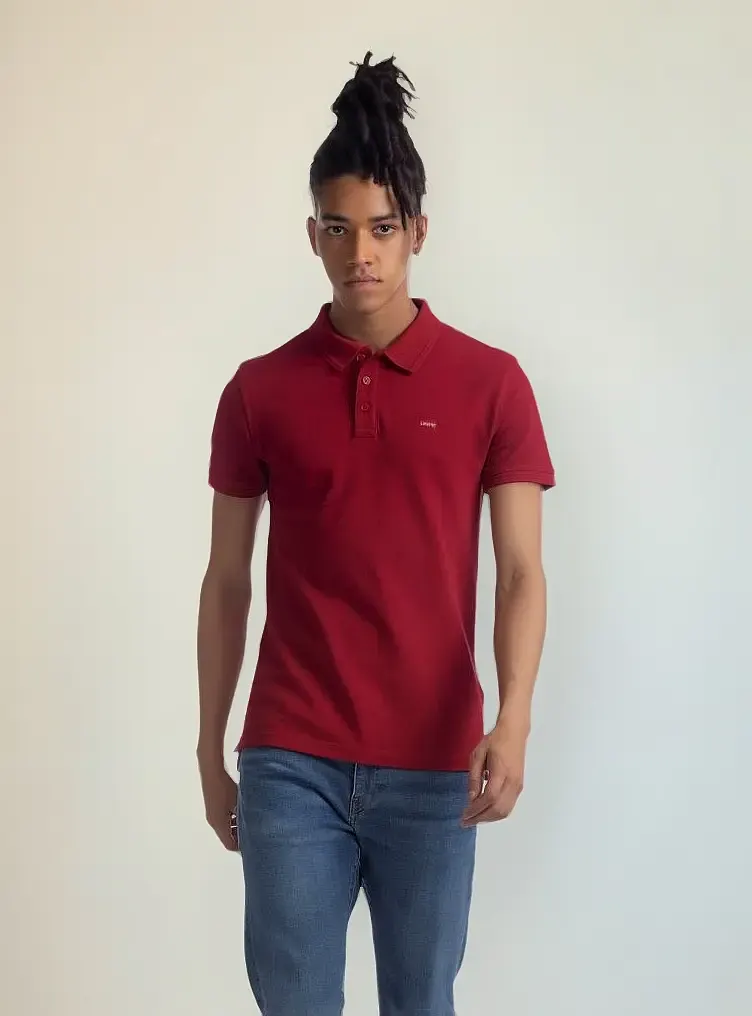 Camisa Polo Levi's® Housemark Vermelha Manga Curta