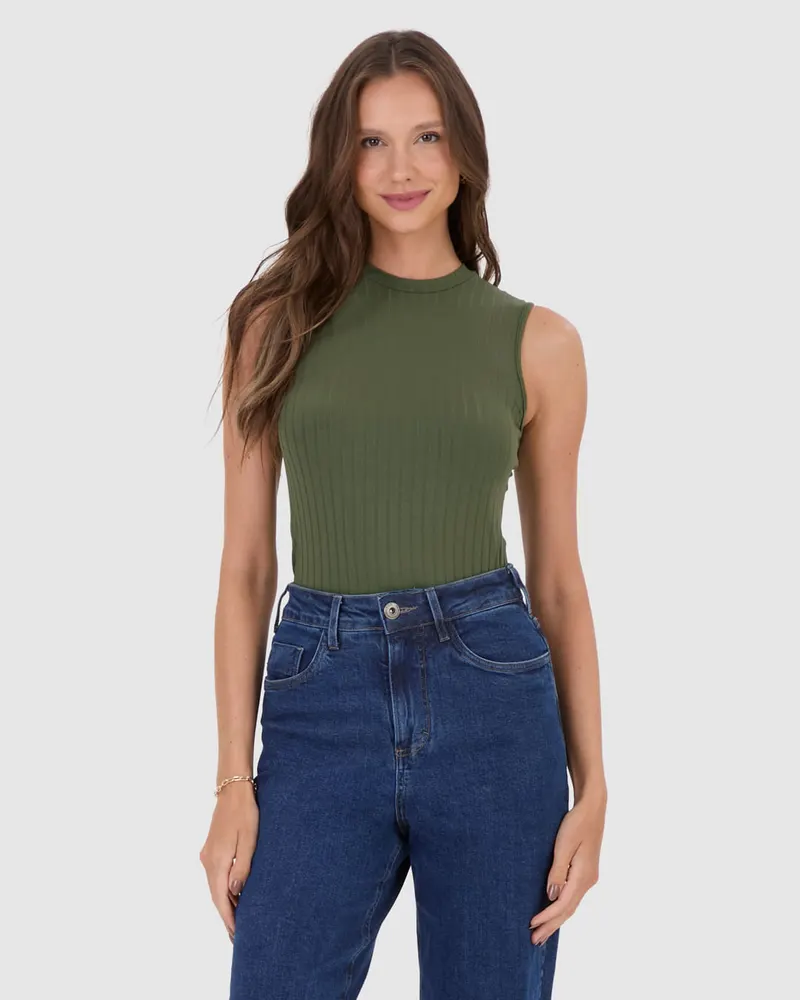 Blusa Regata (Verde Militar)