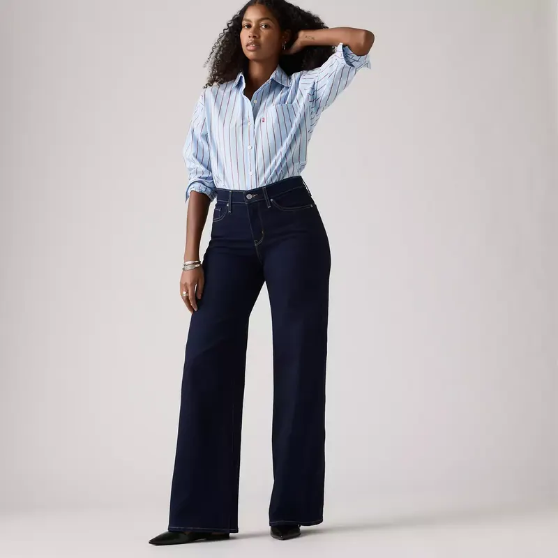Calça Jeans Levis 318® Wideleg Lavagem Escura