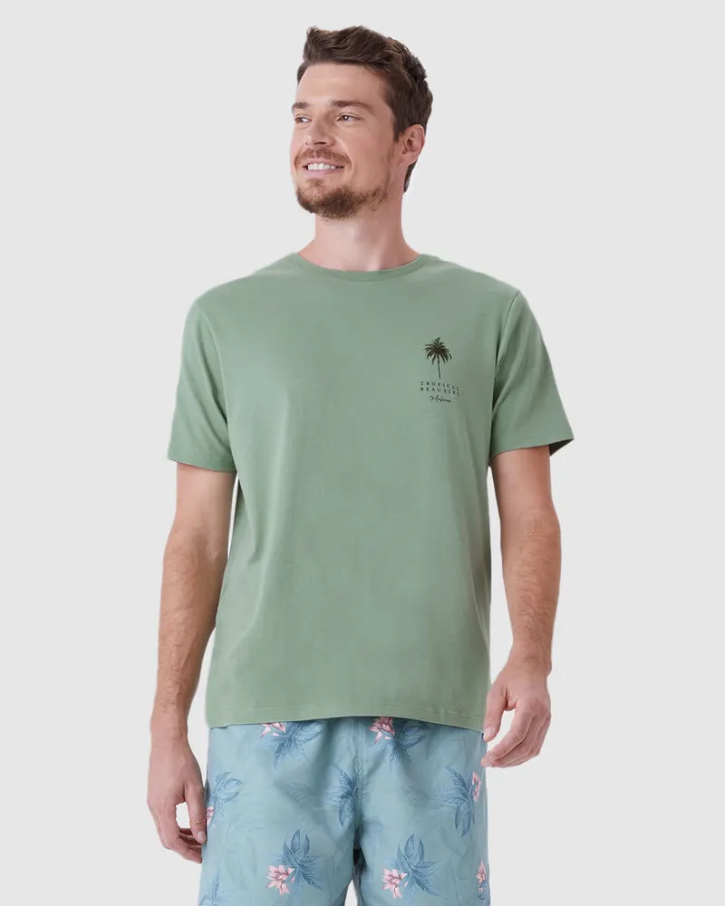 Camiseta Regular (Verde Sálvia)