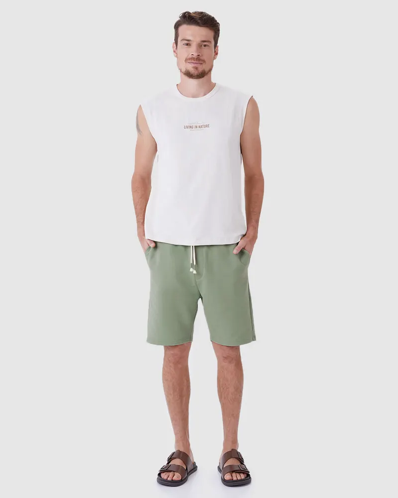 Bermuda Comfort Bolso (Verde Sálvia)