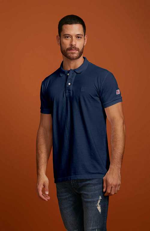 POLO PIQUET 6337 - 0035-MARINHO - M