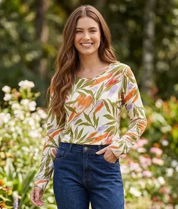 BLUSA JUSTO(A) Cor DM30A Tam M