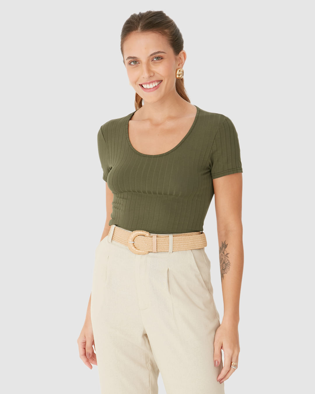 BLUSA BASICO(A) Cor 00033 Tam M