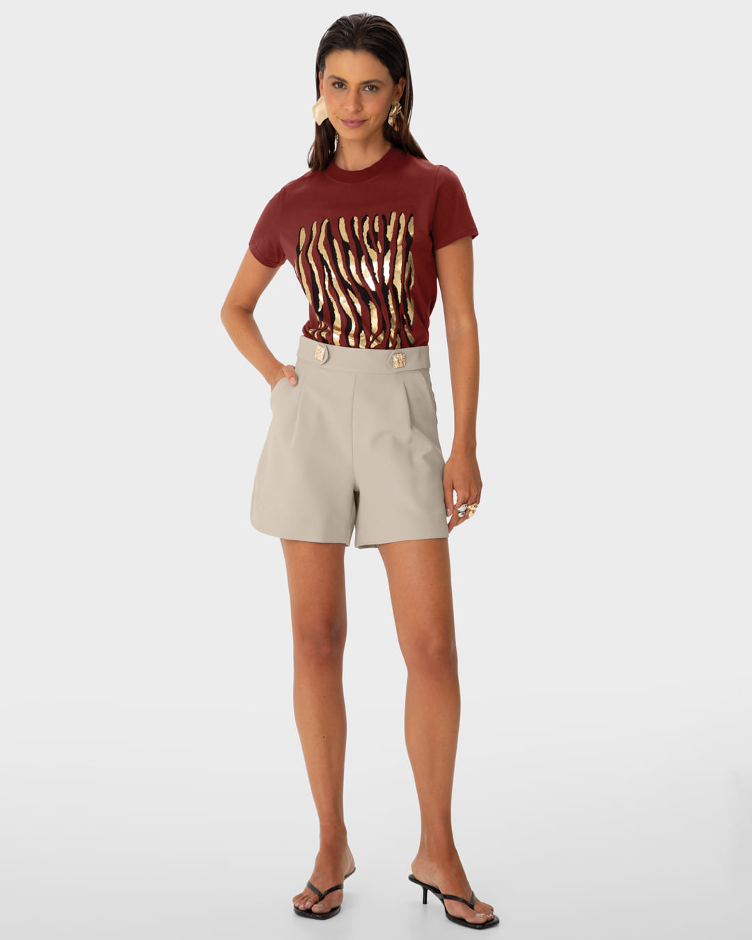 SHORTS EVASE Cor 70404 Tam P