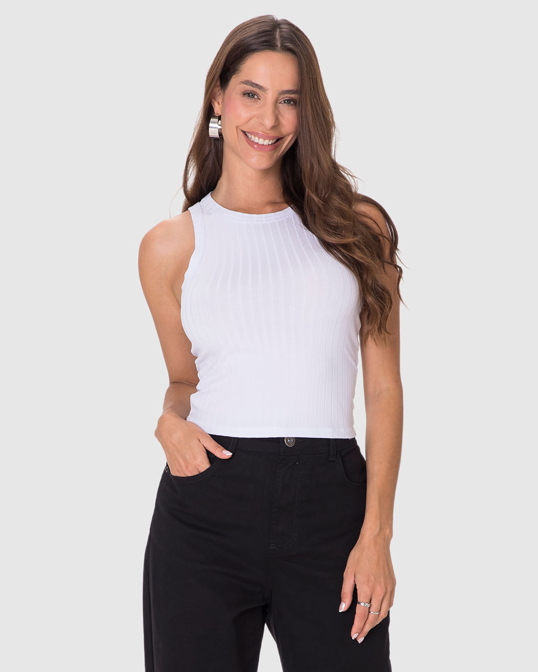 BLUSA CROPPED Cor C00001 Tam XGG