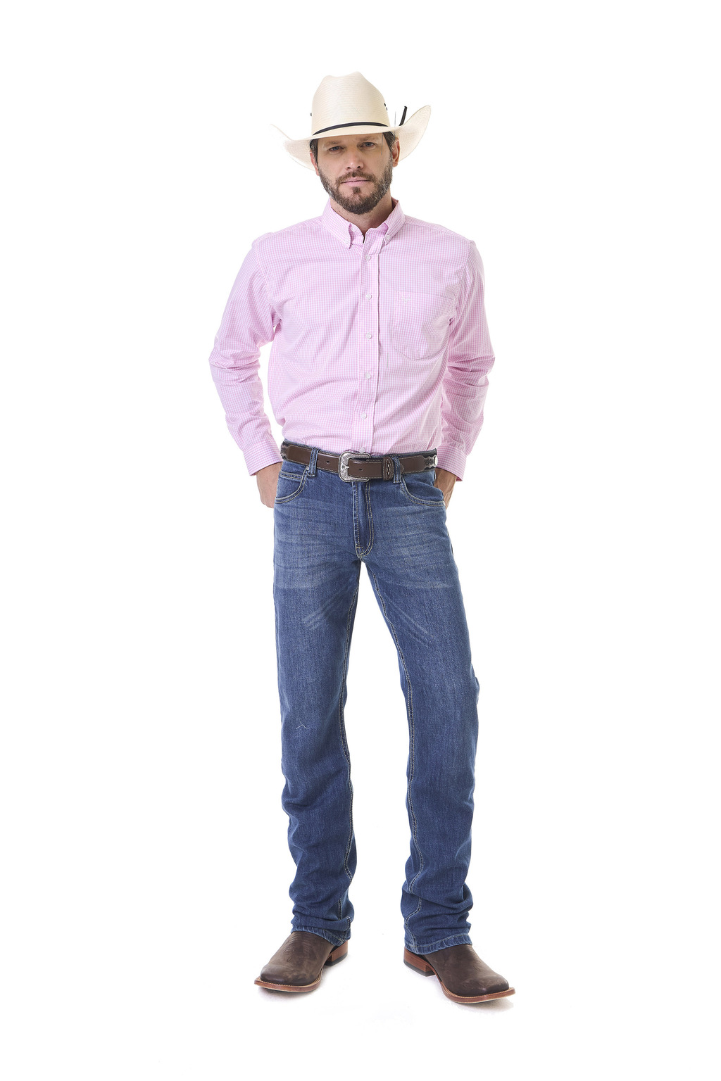 CS605 - CALCA MASCULINA BOOT CUT ORIGINAL | STONE - 44