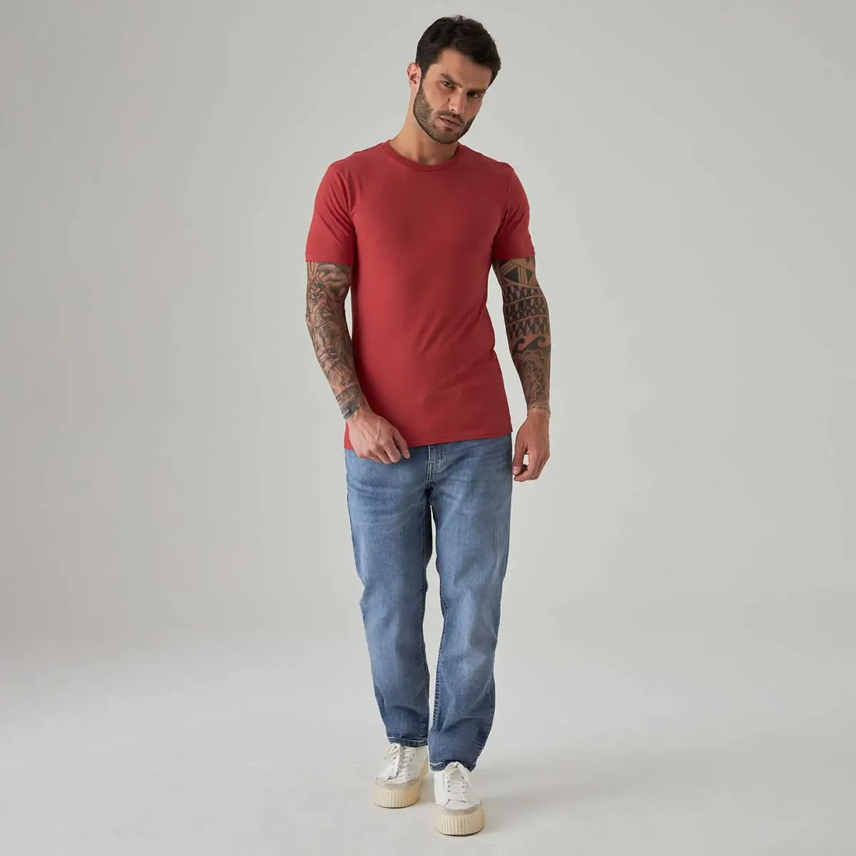 Camiseta Levi's® Slim Tab Vermelha Manga Curta