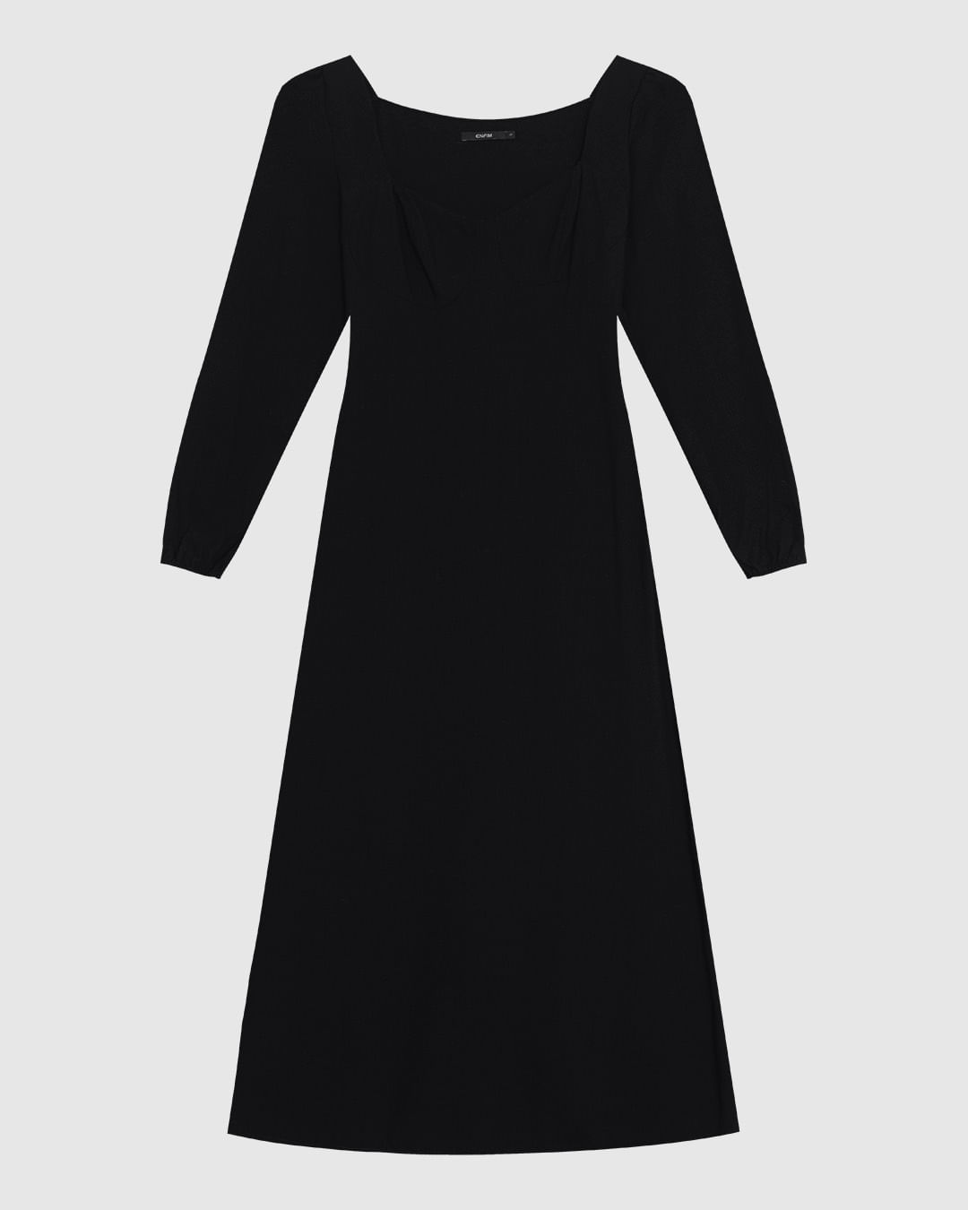 VESTIDO MIDI RETO(A) Cor 00004 Tam M