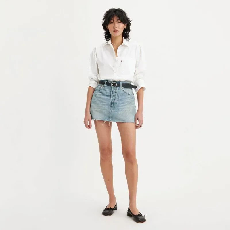 Saia Feminina Levis Icon Skirt Mid Rise