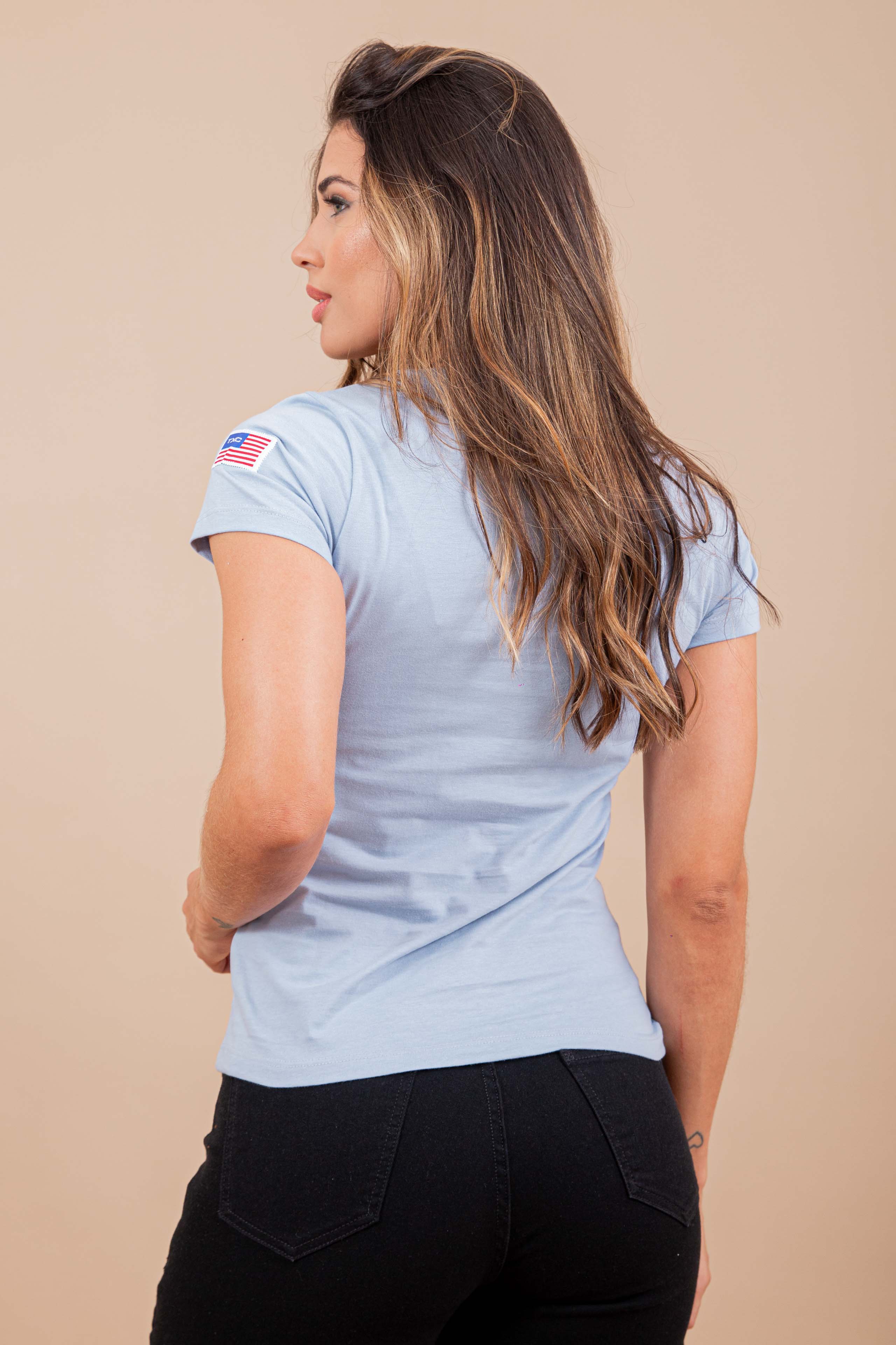Camiseta Slim Fio 30 Bordada 4988 - 0068-AZUL Bb — foto 2