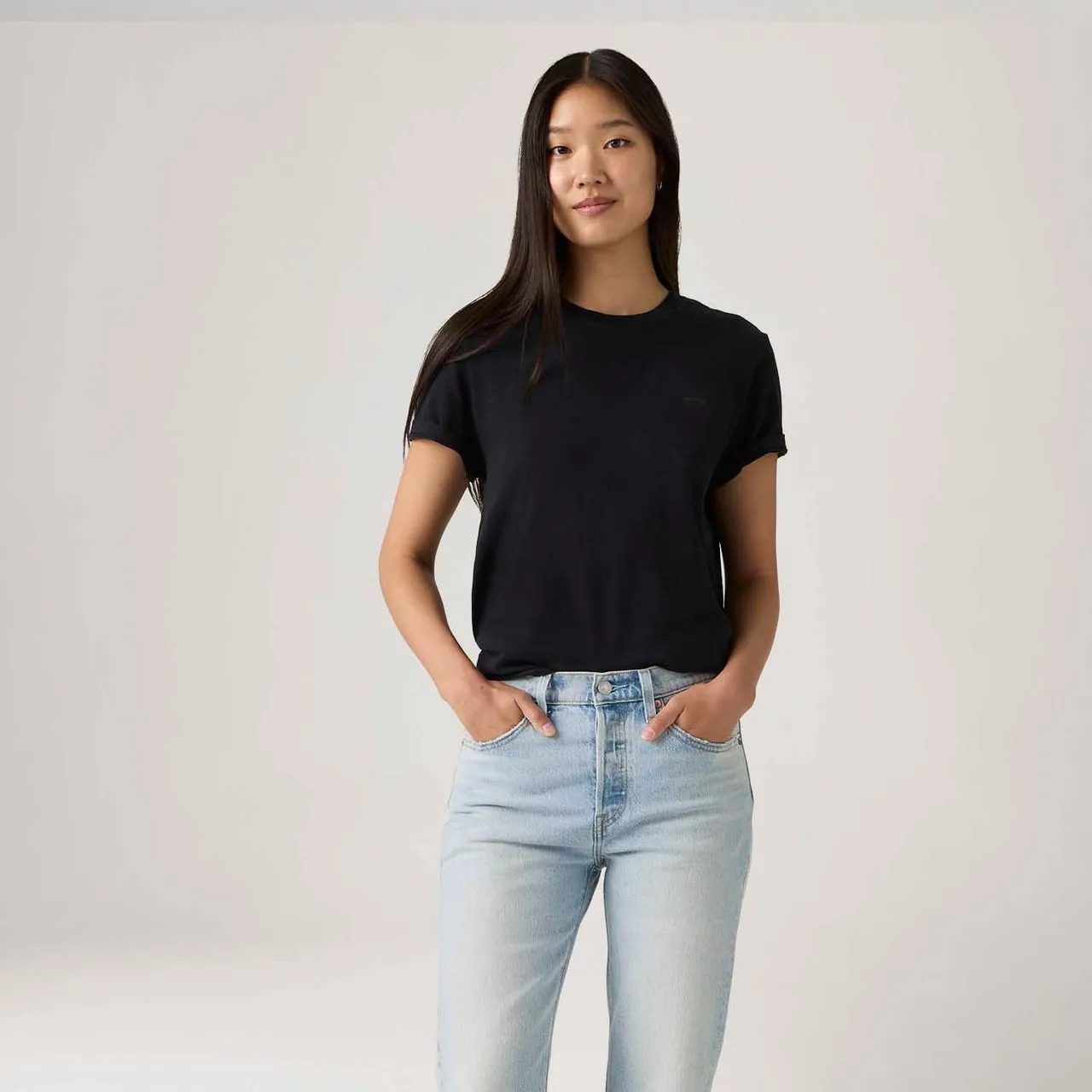 Camiseta Levi's® Favorite Cotton HM Preta Manga Curta