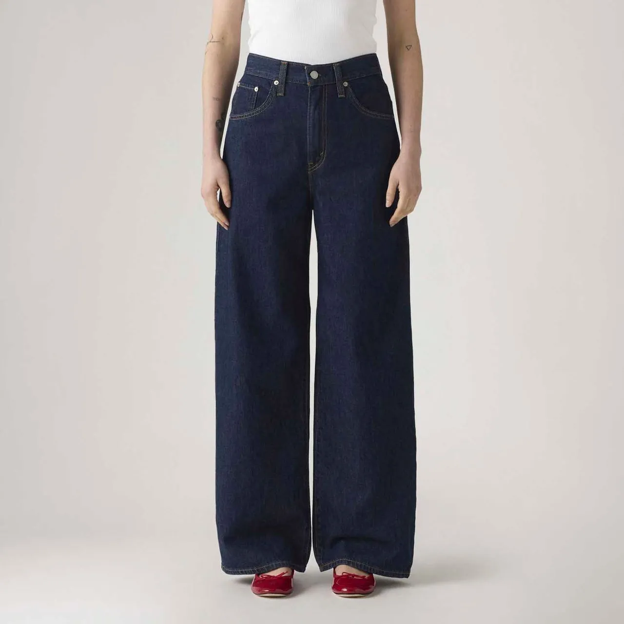 Calça Jeans Levi's® Cinch Baggy Lavagem Escura