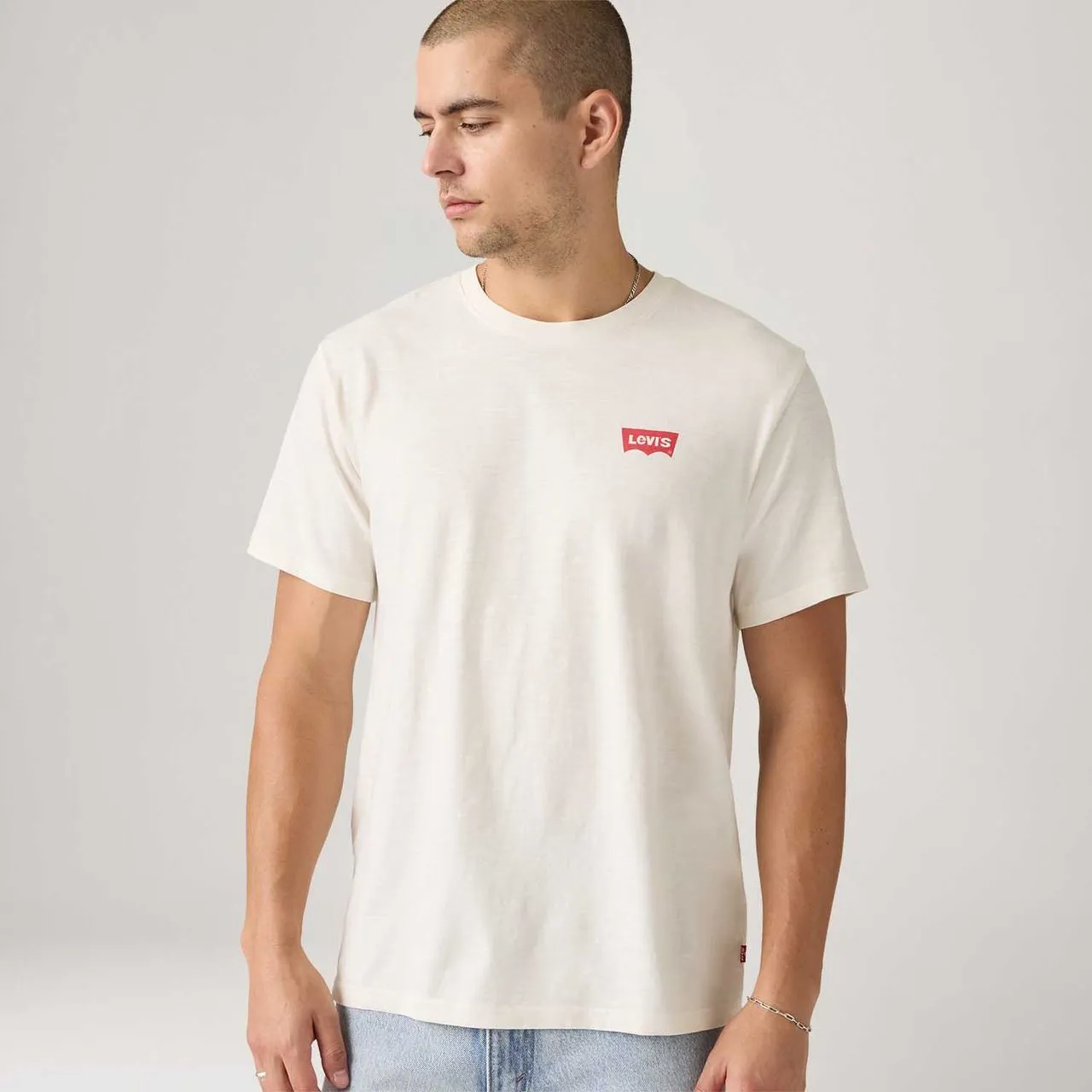 Camiseta Levi's® Graphic Bege Manga Curta
