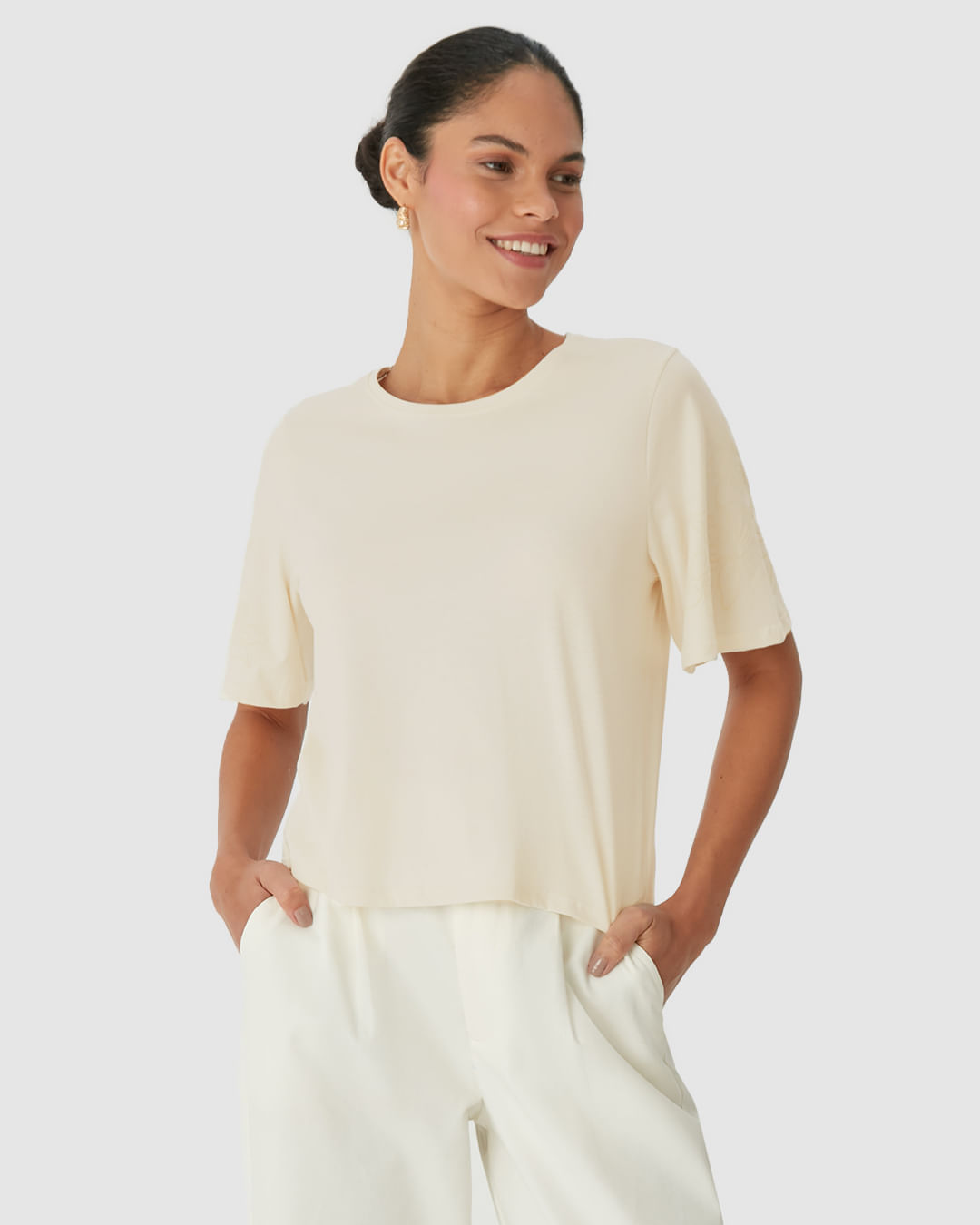 BLUSA BASICO(A) Cor 00383 Tam M