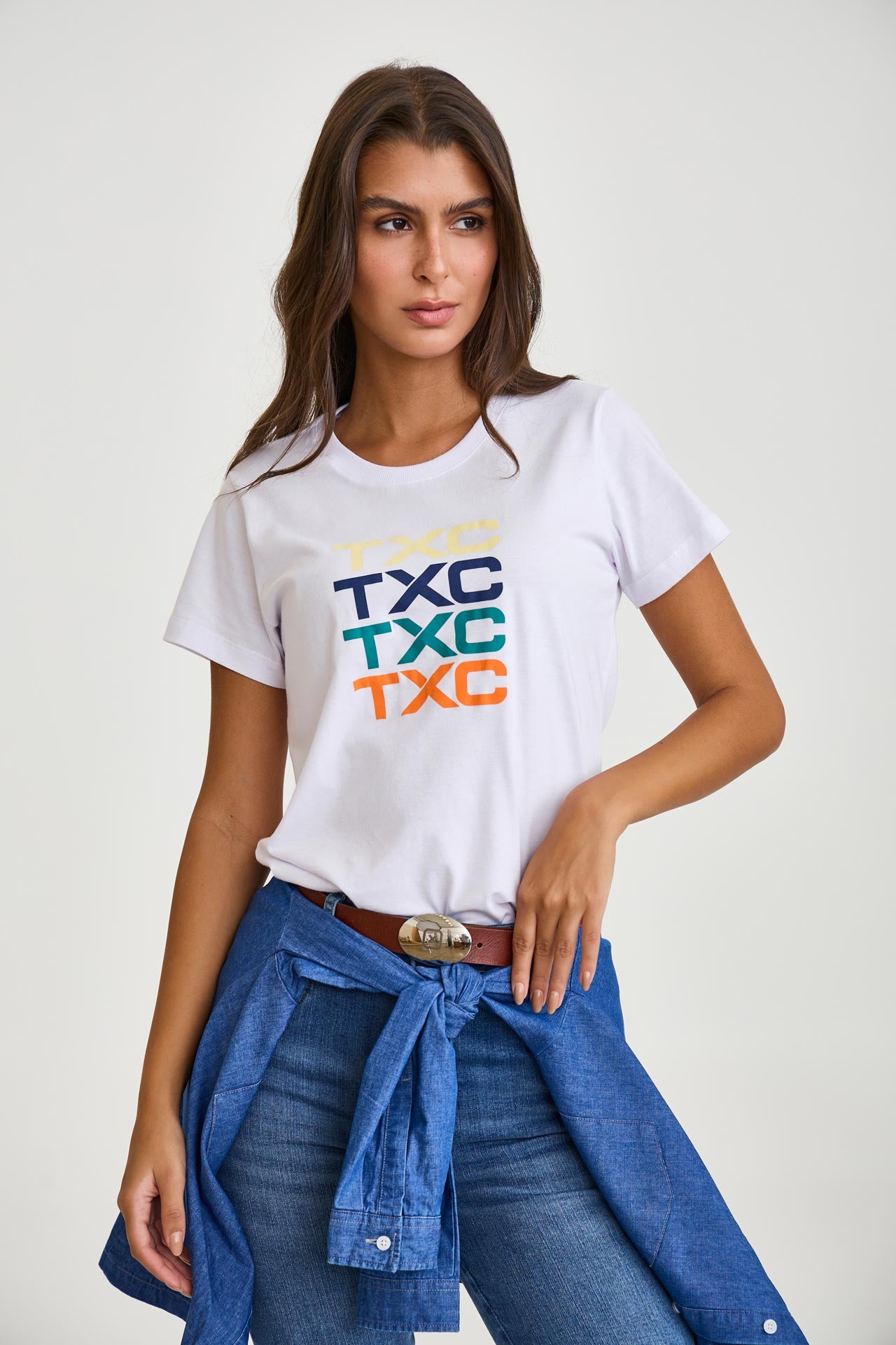 CAMISETA SLIM FIO 30 51242 - 0047-OFF WHITE - G