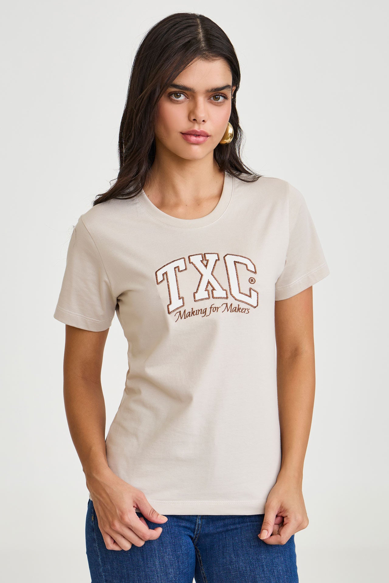 CAMISETA SLIM FIO 30 51265 - 0009-BEGE - GG