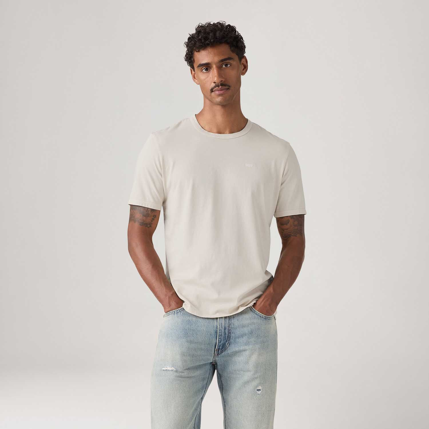 Camiseta Levi's® Original Tee Cinza Claro Manga Curta