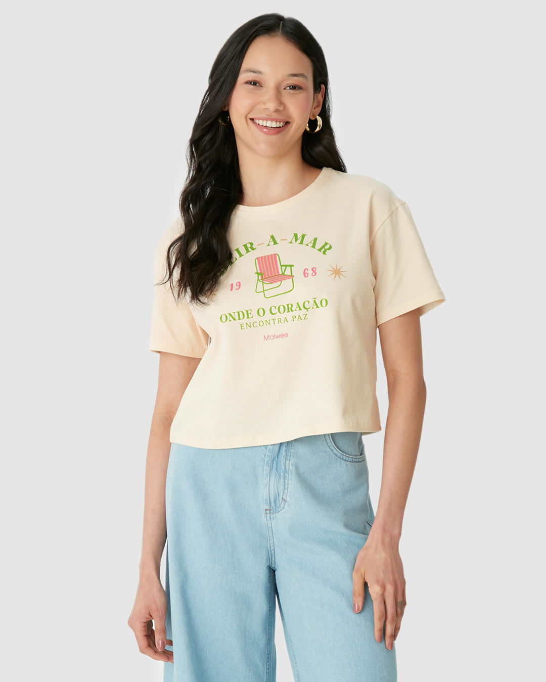 CAMISETA CROPPED Cor 00383 Tam G