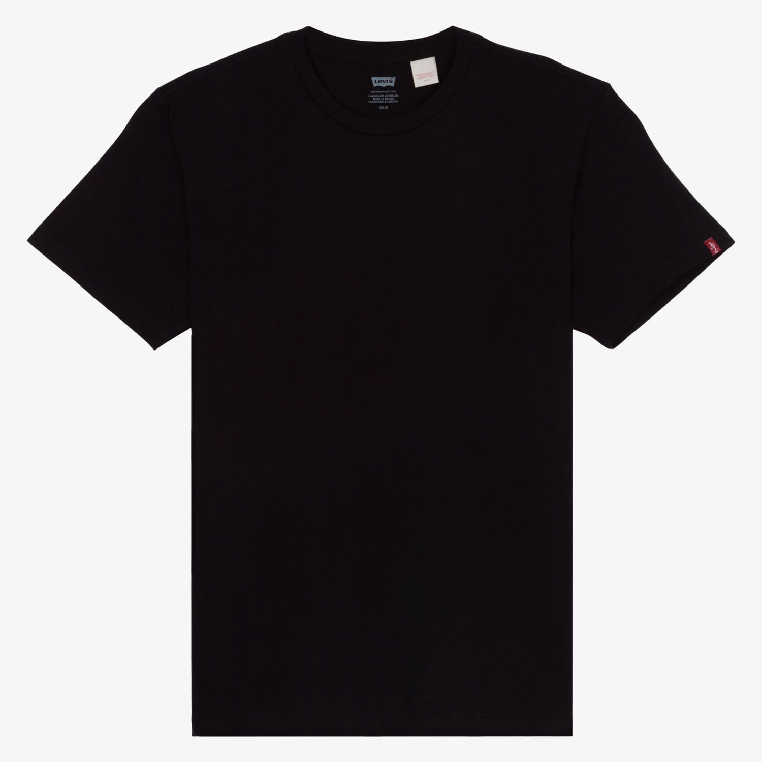 Camiseta Levi's® Slim Tab Preta Manga Curta