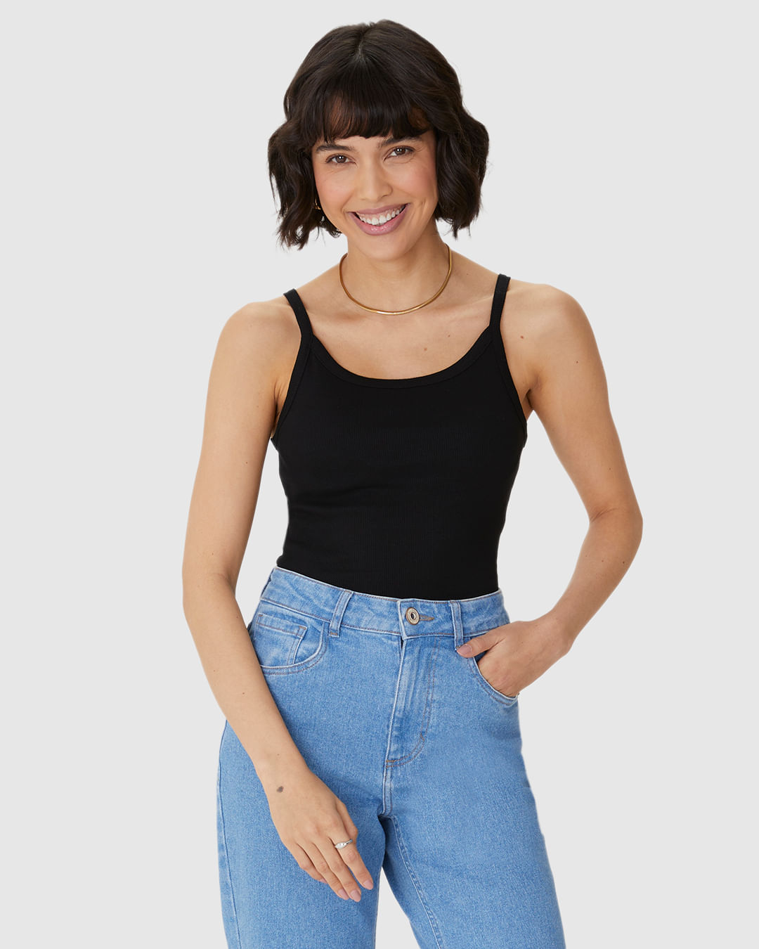BLUSA JUSTA Cor 00004 Tam P